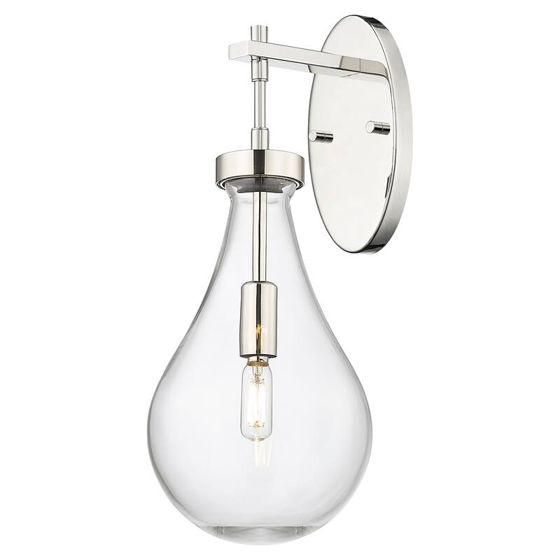 Innovations Lighting 451-1W-G451-7CL Owego 18" Tall Bathroom Sconce - Polished Nickel