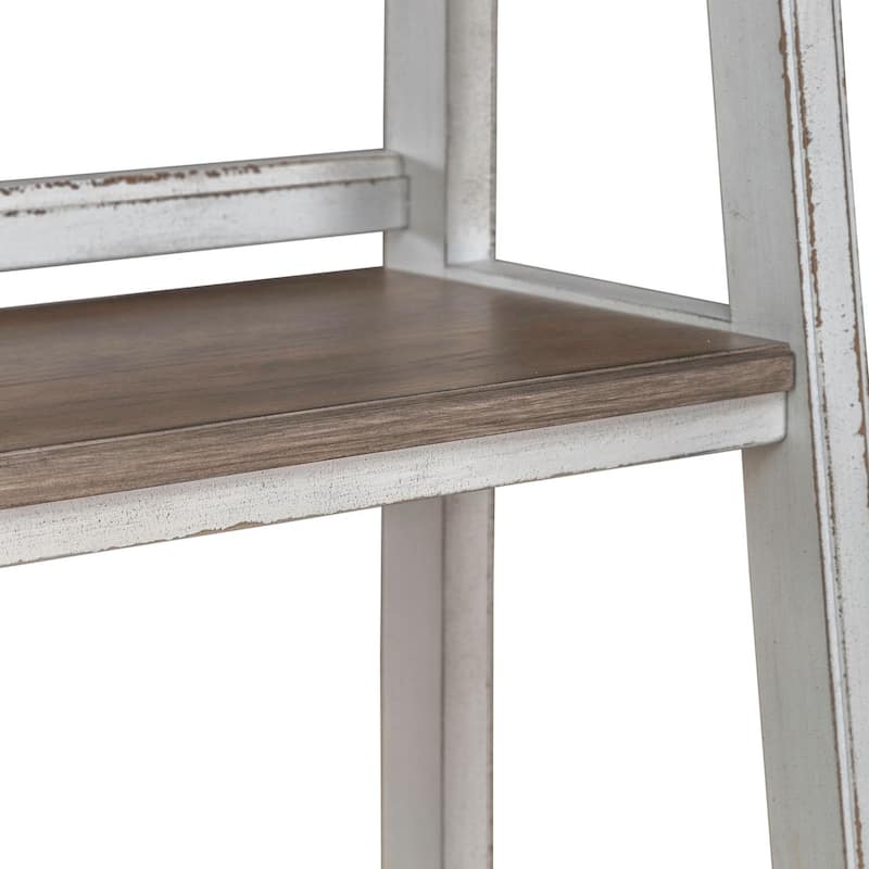 Liberty Furniture Magnolia Manor Leaning Pier Display Bookcase - Width 28" x Depth 17" x Height 72"