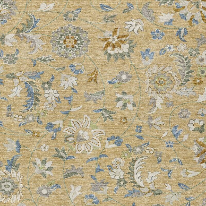 HomeRoots Floral Transitional Rectangle Outdoor Rug