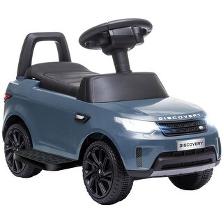 Land Rover Licensed 2-in-1 Electric and Manual Ride-On Car for Toddlers with Music, Horn, and Headlights