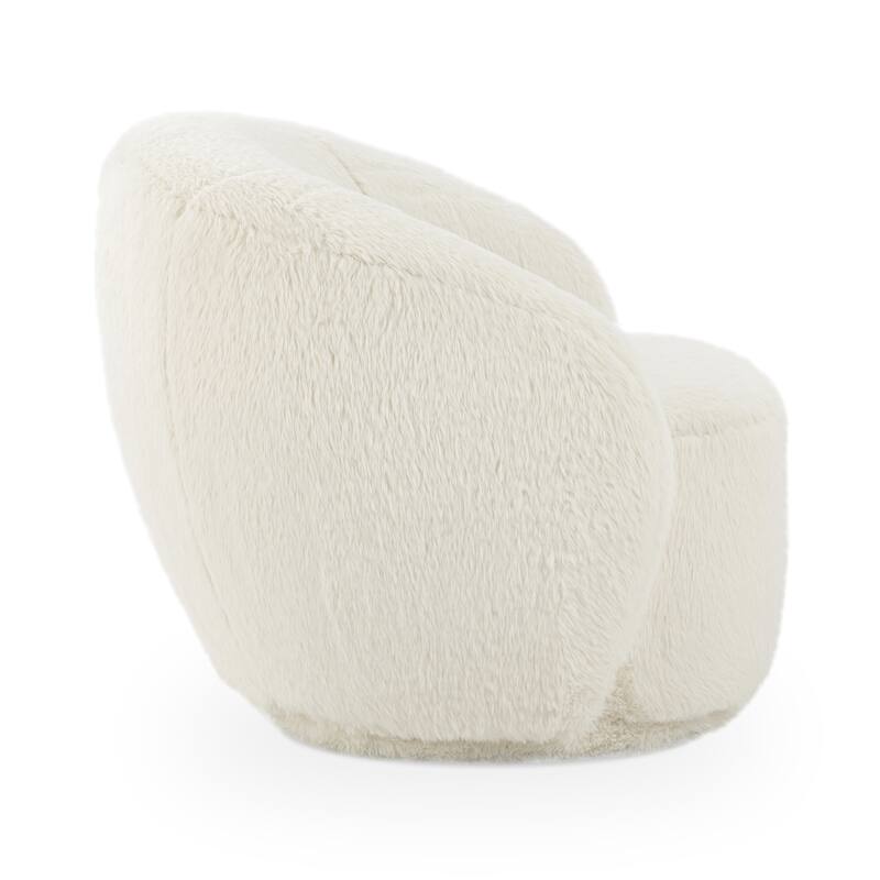 Classic Home Adley Plush Swivel Accent Chair