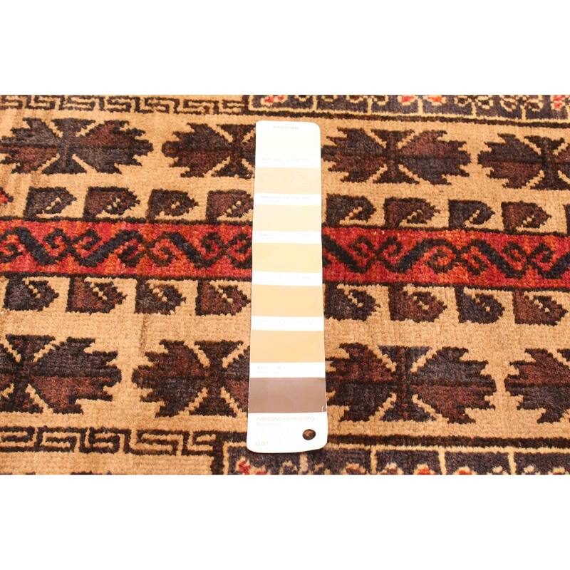 ECARPETGALLERY Hand-knotted Teimani Brown Wool Rug - 2'10 x 4'10