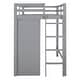 preview thumbnail 10 of 29, Versatility Galore Twin Size Loft Bed with Drawer, Two Wardrobes and Mirror