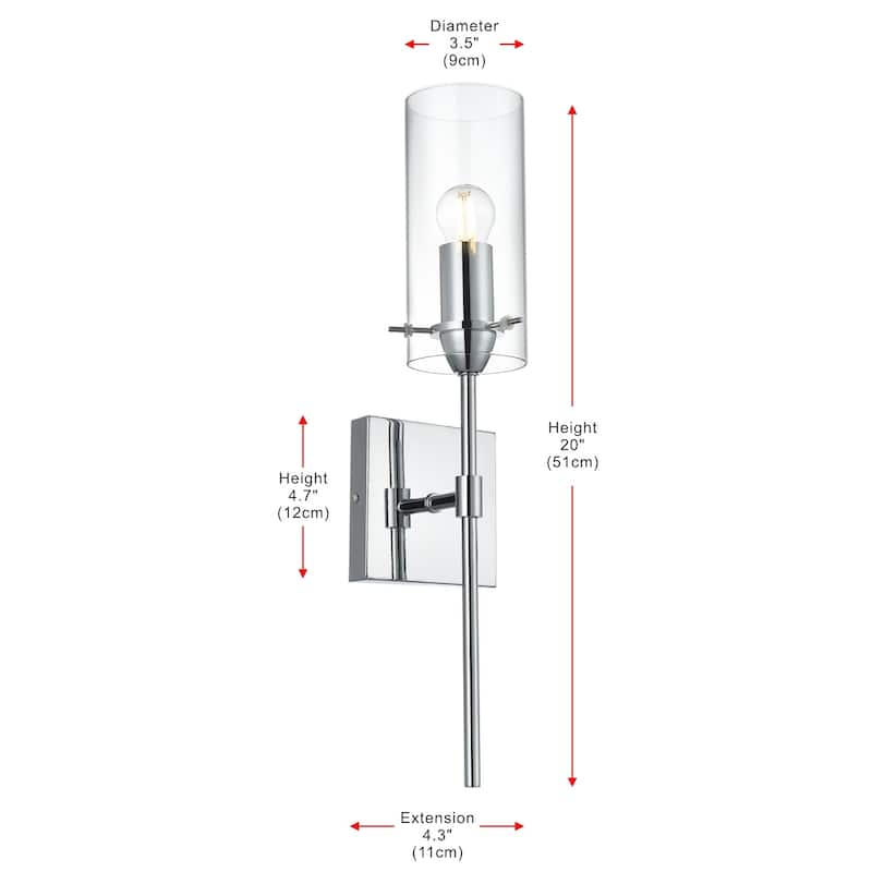 Elegant Lighting LD2361 Elsreth 20" Tall Bathroom Sconce