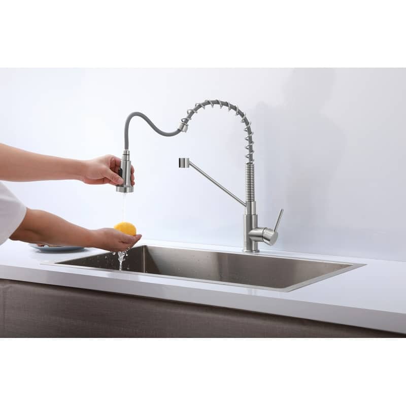 Indigo Home Single Handle Pull Down Sprayer Kitchen Faucet
