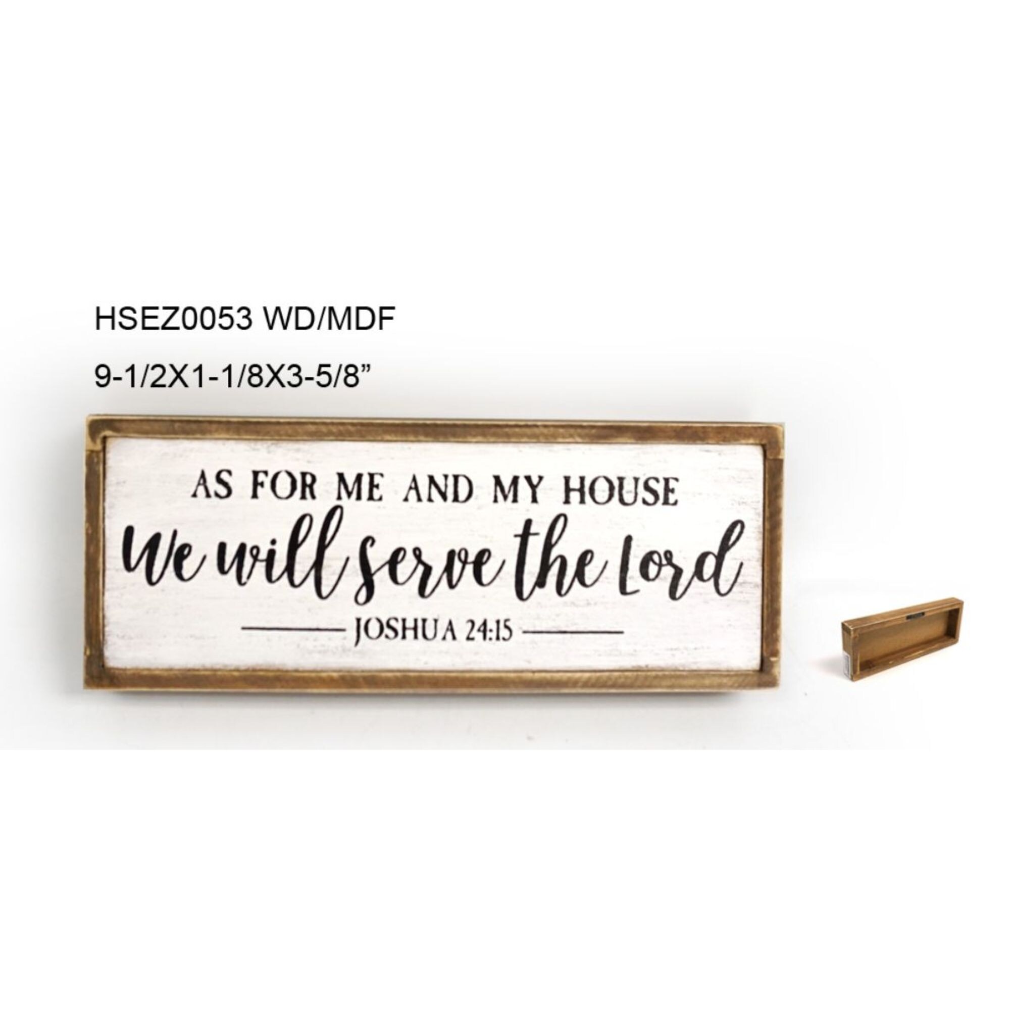 Shop 9 5 White And Black Rectangular Bible Verse Tabletop Signs Overstock 31848346
