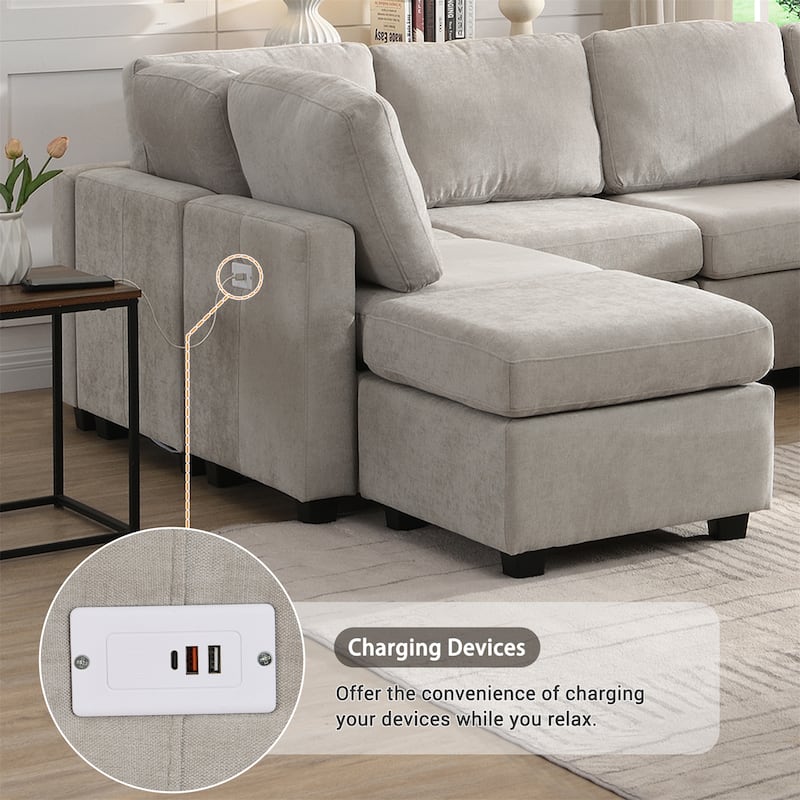 103" Sectional Sofa