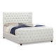 preview thumbnail 46 of 95, Brooklyn Shelter Bedframe with Curved Tufted Headboard and Footboard