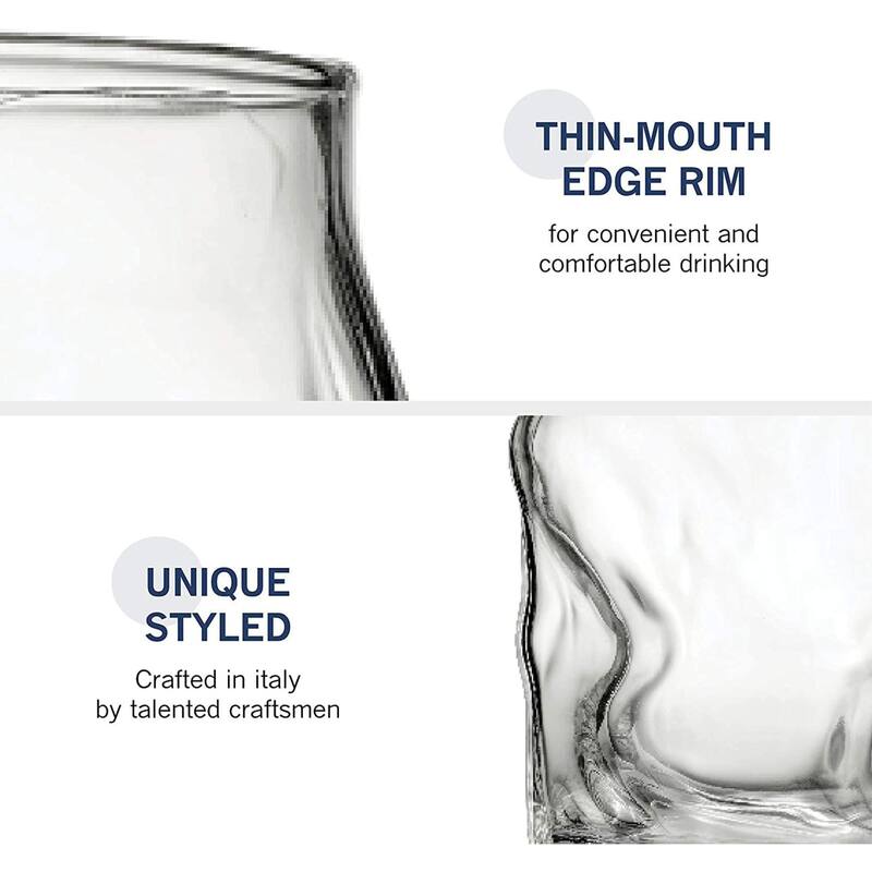 Bormioli Rocco Set of 6 Sorgente Cooler Glasses - 15.5 oz.