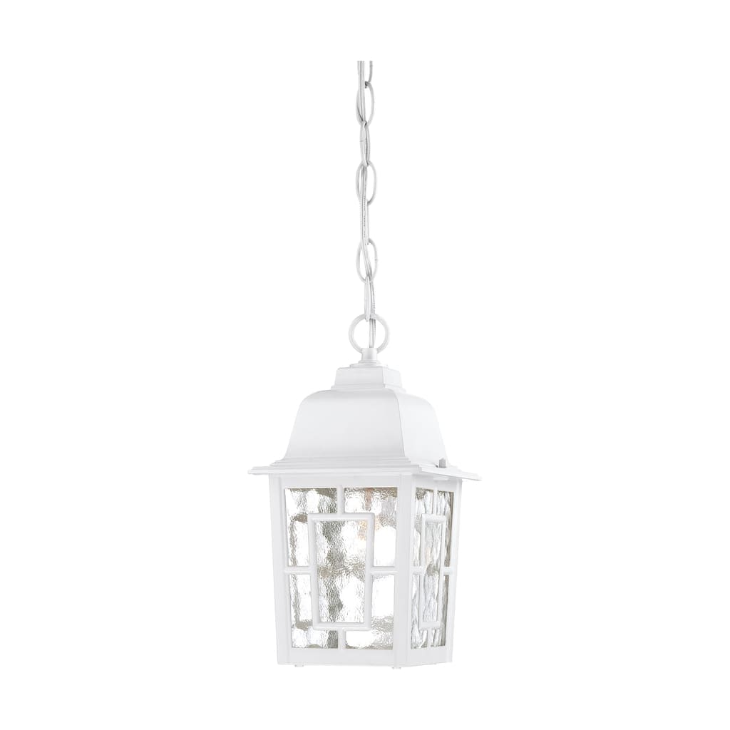 Nuvo Banyon 1-light White 11-inch Hanging Fixture