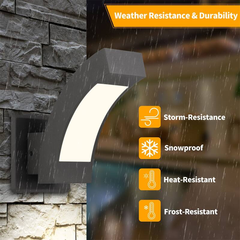 Modern LED Patio Porch Lights Aluminum Exterior Light Fixture