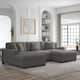 Option Light Grey 3-Piece Chaise Set