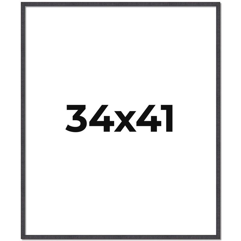34x41 Frame Brown Solid Wood Picture Frame - Complete Modern Photo