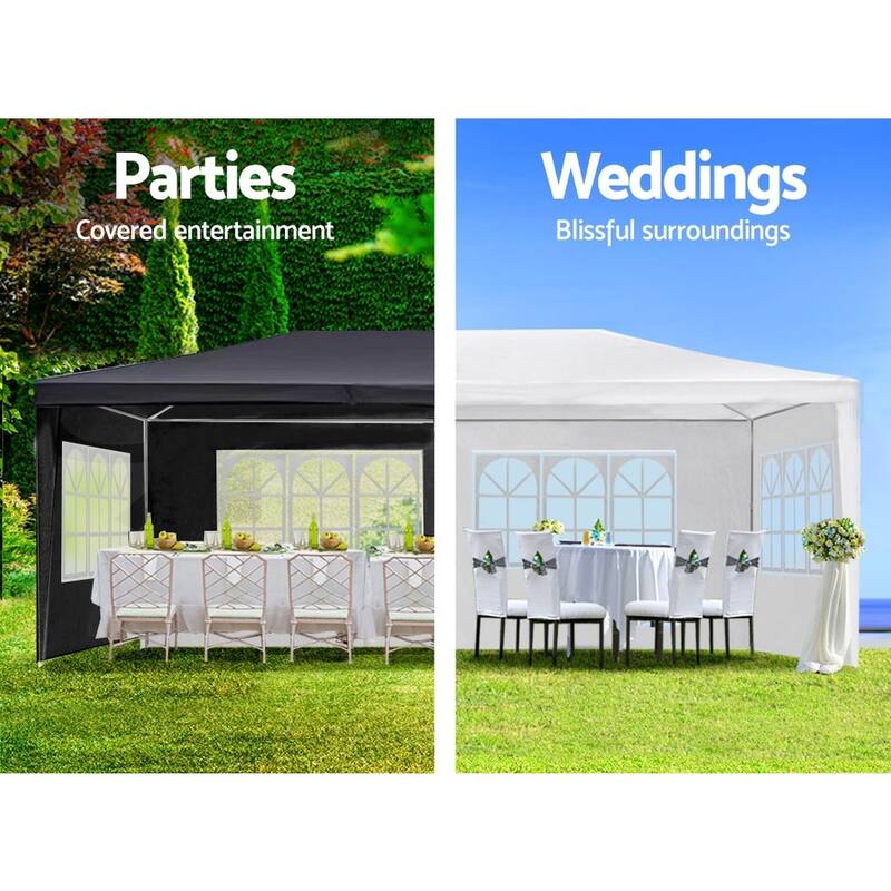 10 x 30 Wedding Party Canopy Tent Outdoor Gazebo with 8 Removable Sidewalls
