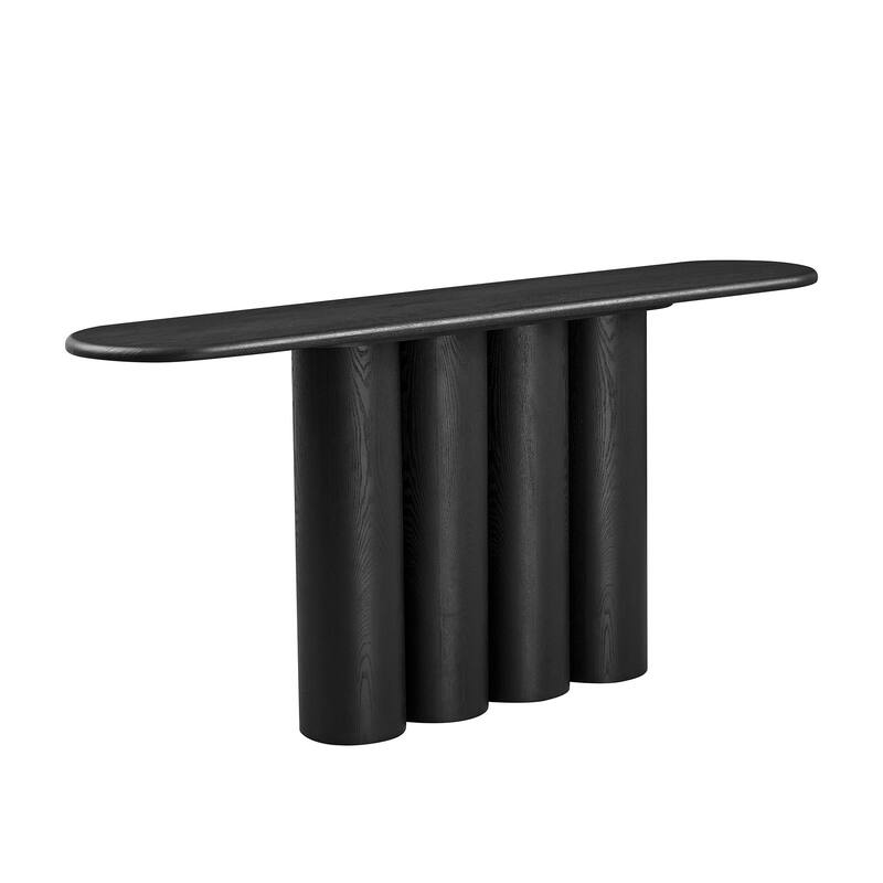 66.93" Modern Console Table for Entryway with Unique cylinders Legs Design for Living Room Hallway Foyer Entrance Study