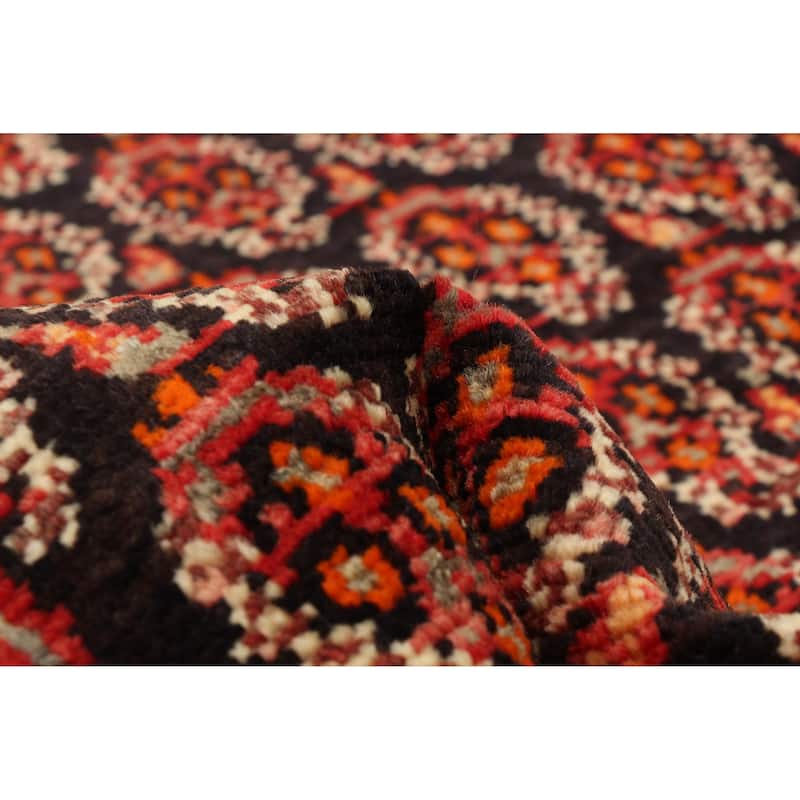 ECARPETGALLERY Hand-knotted Andelz Navy Wool Rug - 3'5 x 9'7