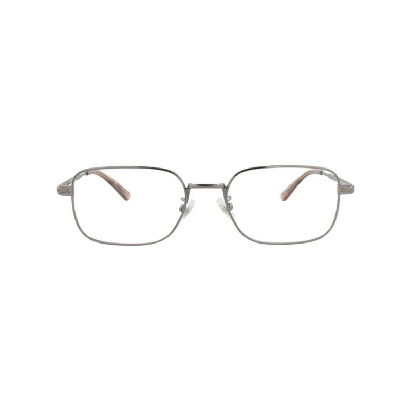 Montblanc Square-Frame Metal Optical Frames - Ruthenium Ruthenium Transparent - Silver