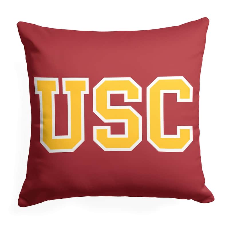 NCAA Campus Crawl 18 Inch Throw Pillow - 18" x 18" - Southern California USC Trojans
