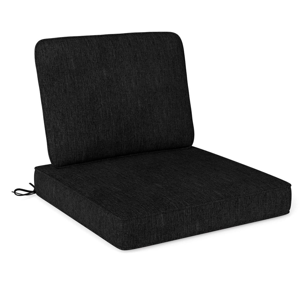 2/4/6/8 Pack Outdoor Chair Cushion Deep Seat &Backrest Pillow Set