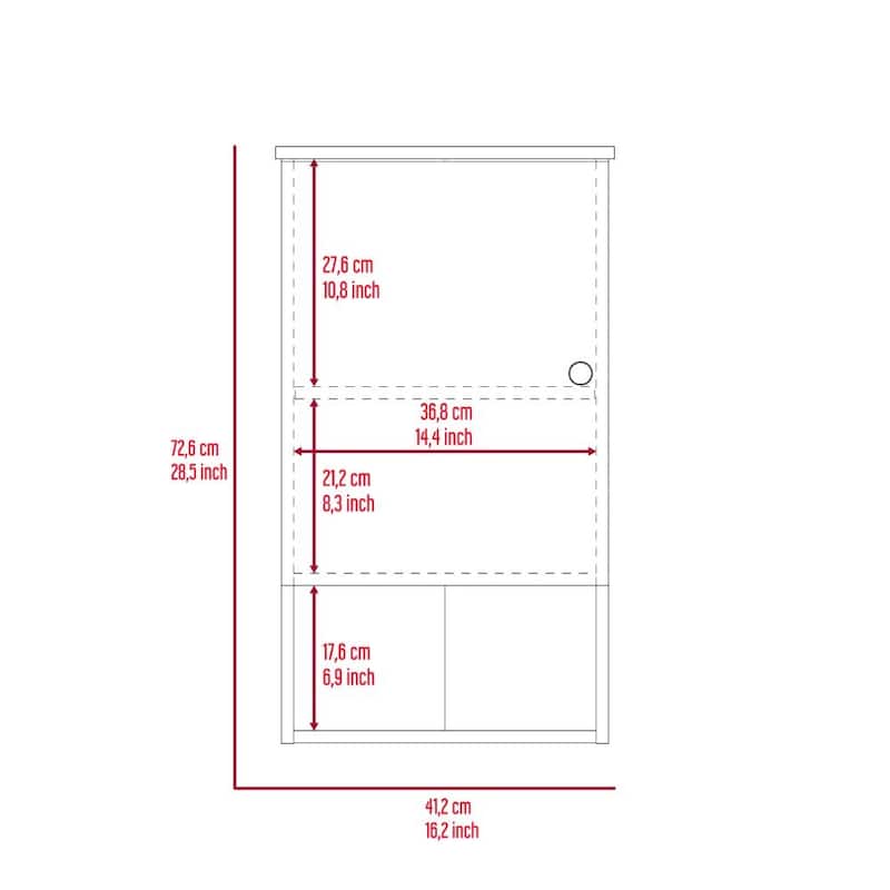 Light Grey 1-Door Medicine Cabinet with Soft Close, 3 Shelves for Bathroom Storage Organization