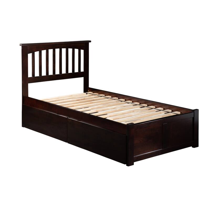 Platform Bed with Drawers & Footboard - Modern Bedroom Storage Solution