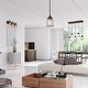 preview thumbnail 10 of 18, Farmsy Modern Farmhouse Linear Faux Wood Metal Chandelier Glass Adjustable Kitchen Island Pendant for Dining Room