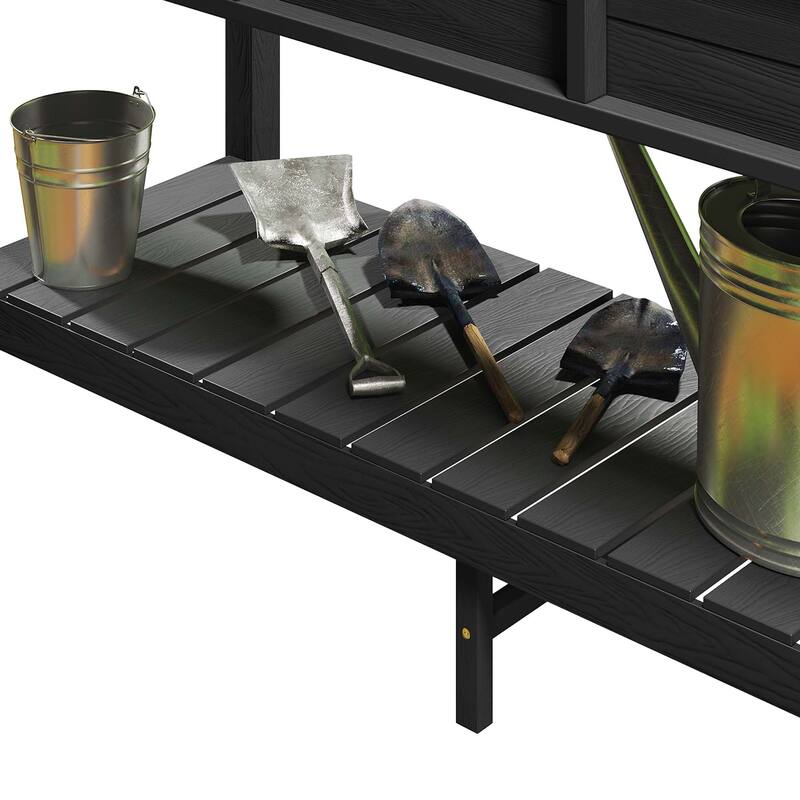 Moasis 2-Tier Outdoor Raised Garden Bed Planter Box Wood Mobile Elevated Stand With Lockable Wheel and Legs