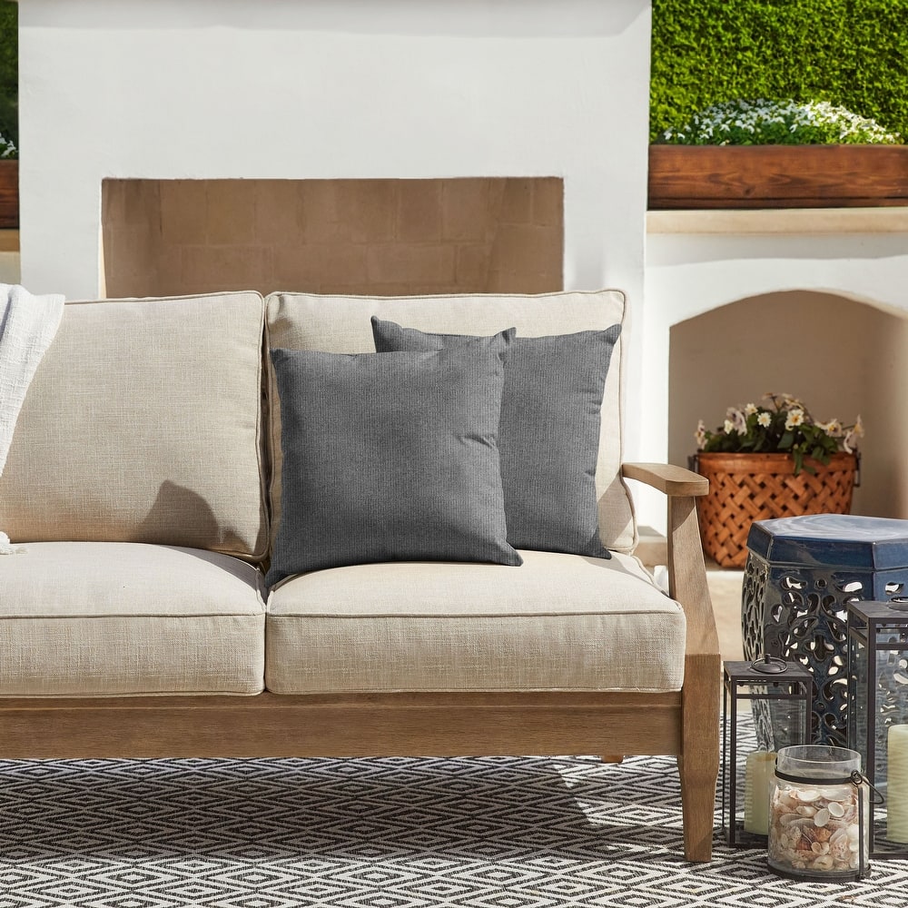 Sorra Home Sunbrella Outdoor Knife Edge Pillow Set of 2