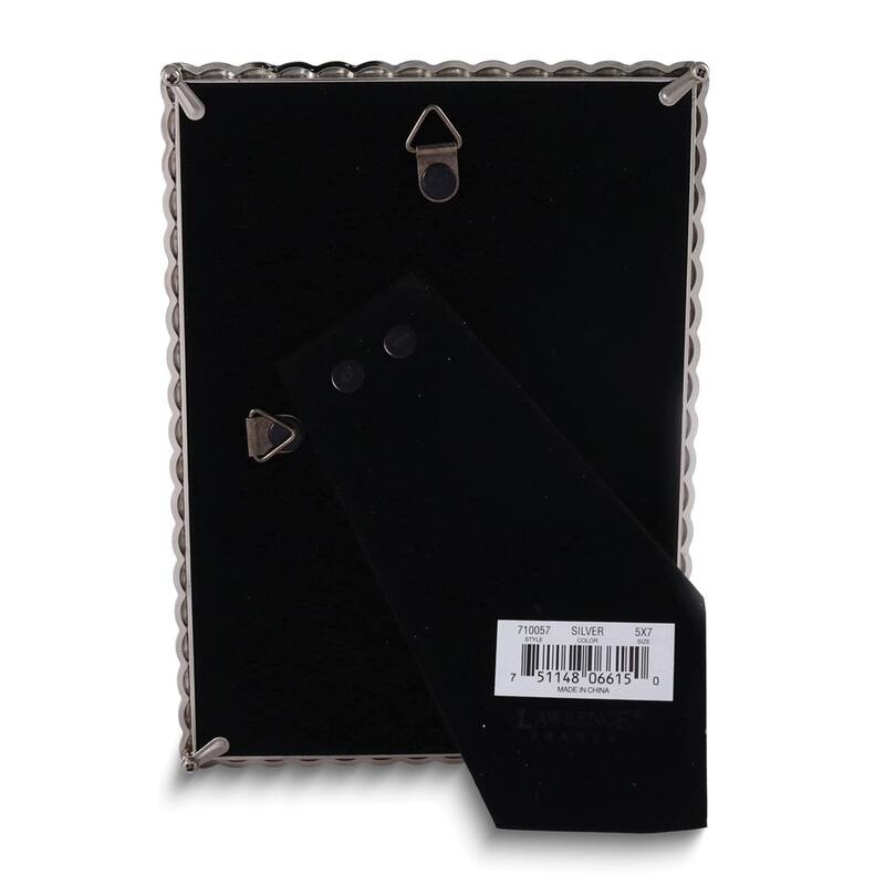 Curata Silver-Tone Rope 5x7 Metal Frame