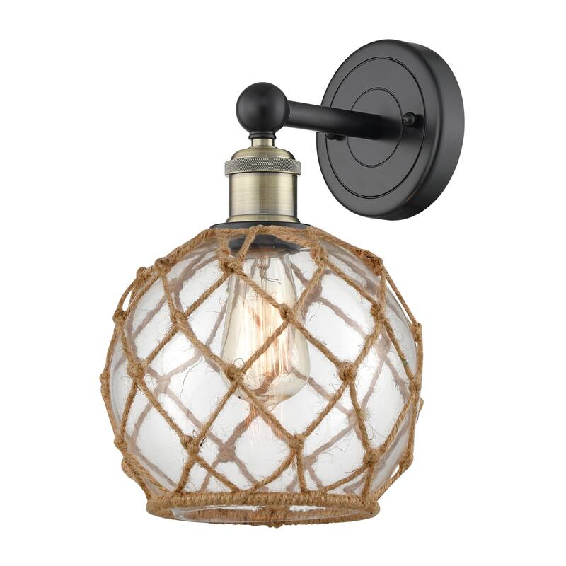 Innovations Lighting Endless Possibilities Edison - Farmhouse Rope - 1 Light 8" Sconce