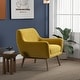 preview thumbnail 4 of 15, GDFStudio - Panom Modern Velvet Upholstery Lounge Chair with Walnut Wood Legs & High-density Foam Cushions