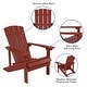 preview thumbnail 77 of 126, All-weather Poly Resin Wood Outdoor Adirondack Chair (Set of 4)
