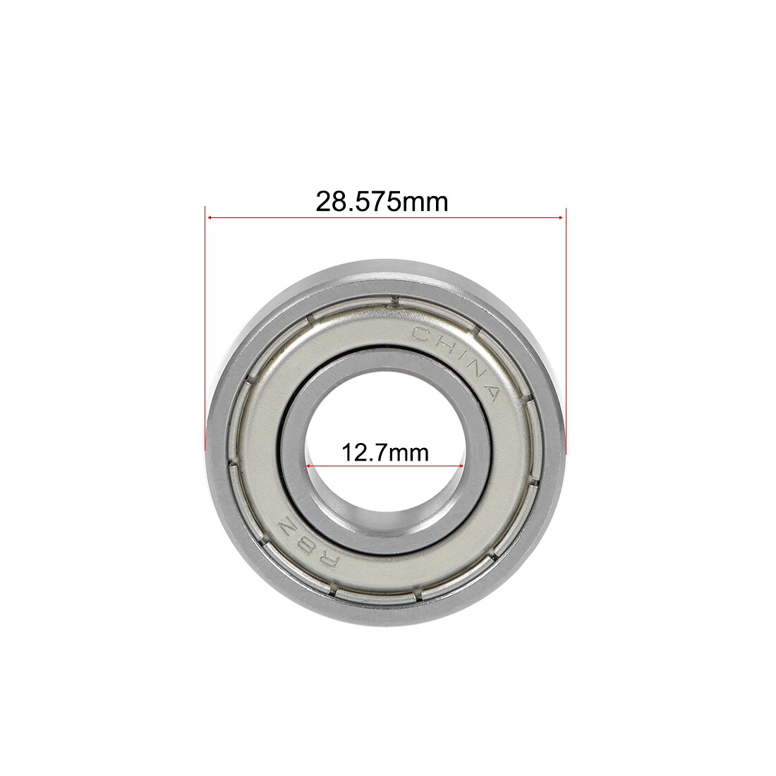 R8ZZ Deep Groove Ball Bearing 1//2/"x1-1//8/"x5//16/" Shielded Bearings 2pcs