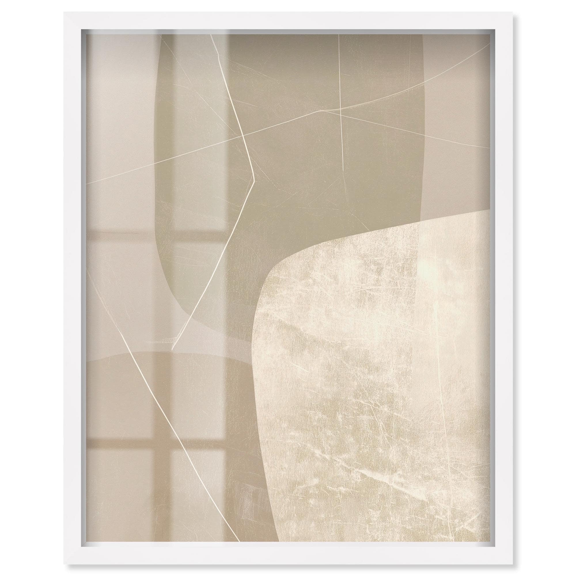 Worn Surface I Boho Wall Decor Shadowbox Print by Art Remedy