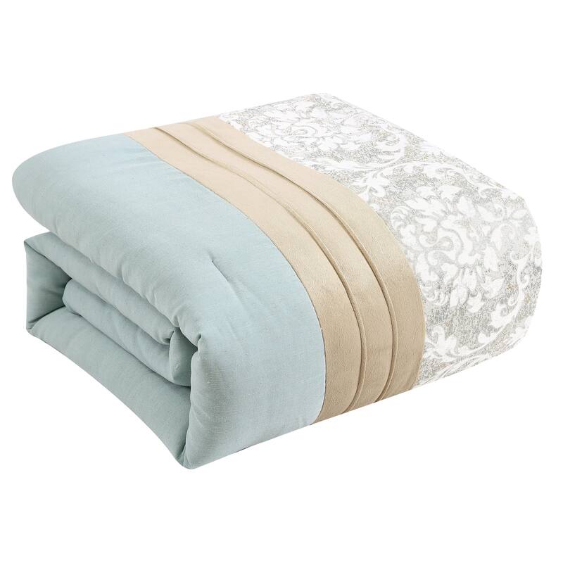 Riverbrook Home Sonia Blue/Gold 14 Piece Bed in a Bag