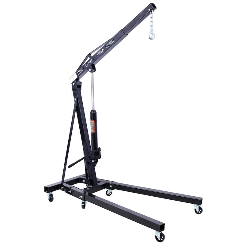 2 Ton Folding Engine Hoist Lift with 6 Caster Wheels