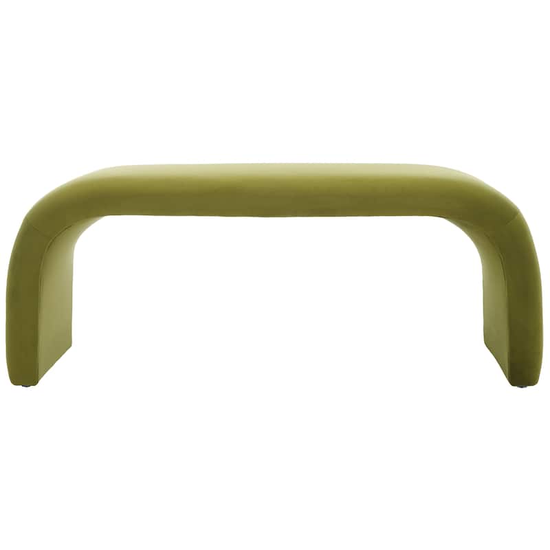 SAFAVIEH Margarett Modern Minimalist Glam Bench - 45" W x 18" D x 19" H - 45"W x 18"D x 19"H