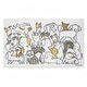 preview thumbnail 1 of 7, Stupell Eclectic Dog Breeds Printed Outdoor Door Mat, design by Lucinda Wei, 18"x30" Beige