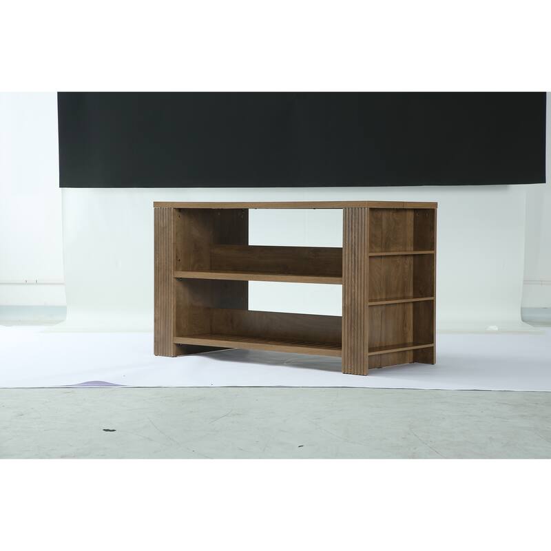 59 Inch Large Kitchen Island with Storage Shelves - 27.55" D x 59.05" W x 35.43" H
