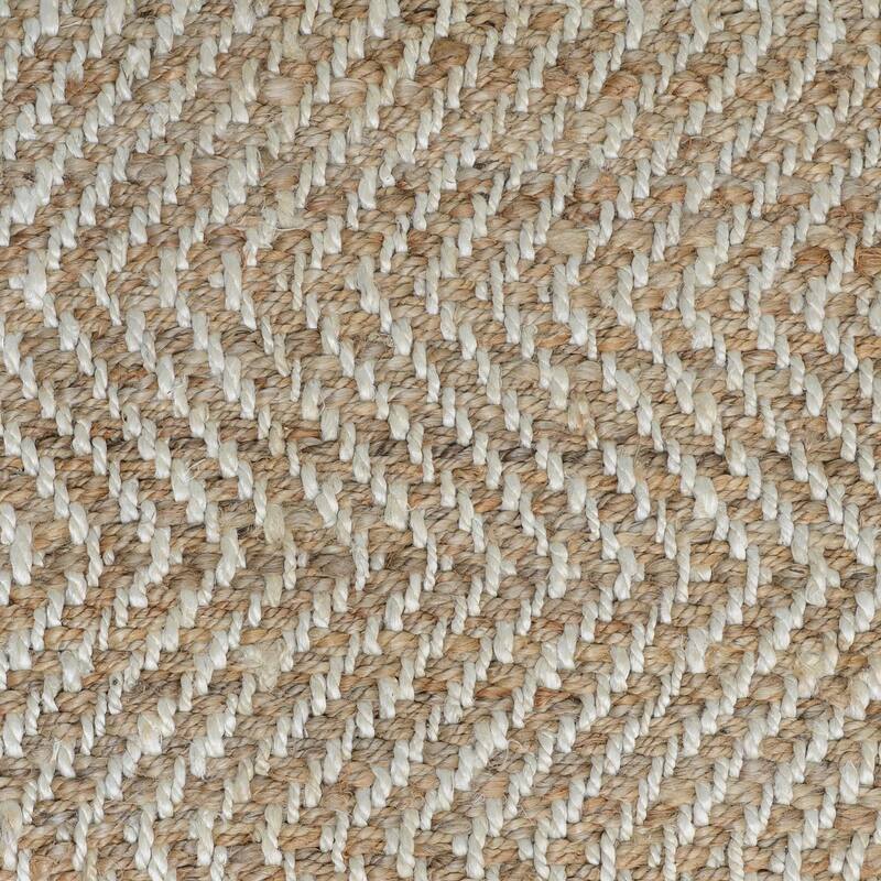 Chevron Handwoven Jute Area Rug by Kosas Home