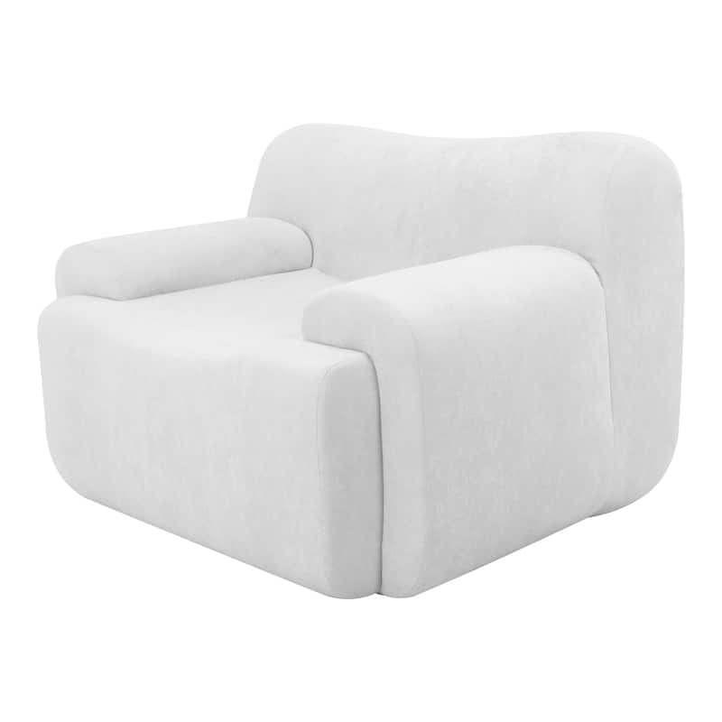 Chenille Accent Chair, Comfy Cloud Sofa Chair, Modern Armchair Boneless Reading Chairs