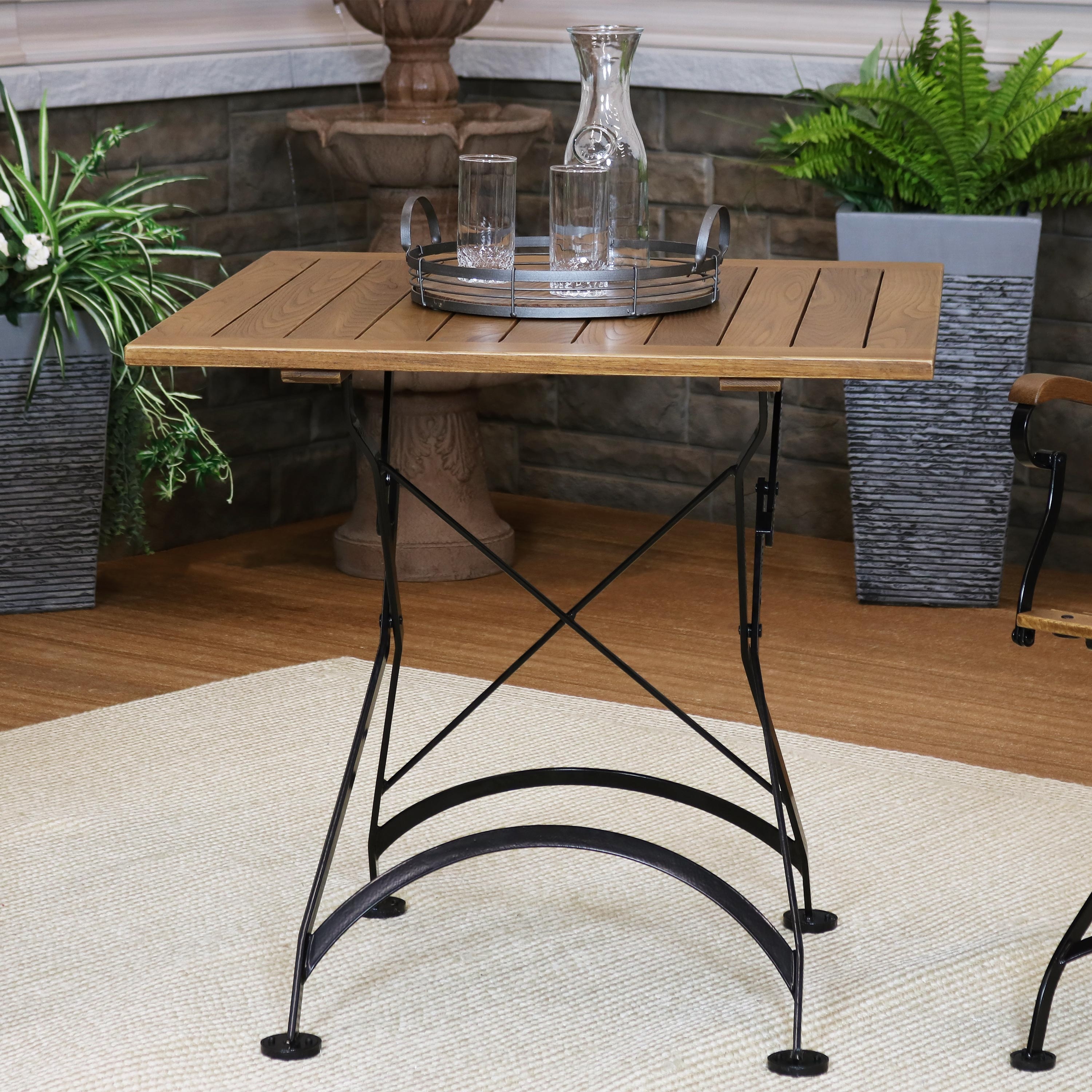 Square folding on sale bistro table