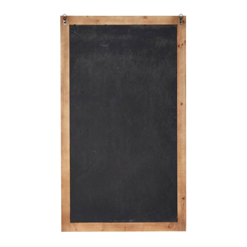 Contemporary Wood Distressed Wall Mirror with Beaded Detailing - Brown or White