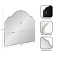 preview thumbnail 50 of 89, Kate and Laurel Leanna Framed Arch Wall Mirror