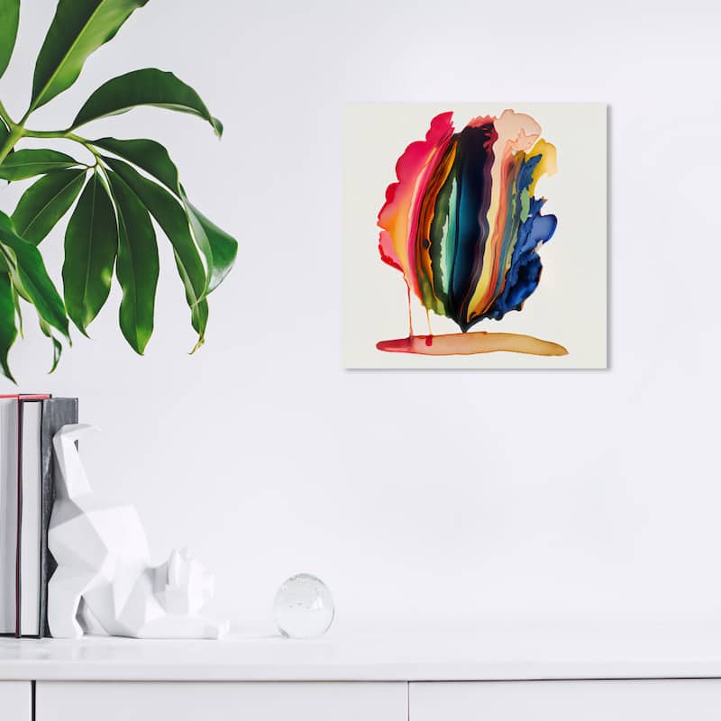 Wynwood Studio Canvas Abstract Obvidas Red and Modern & Contemporary Wall Art Canvas Print - 12 x 12