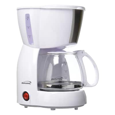 4 Cup Coffee Maker in White