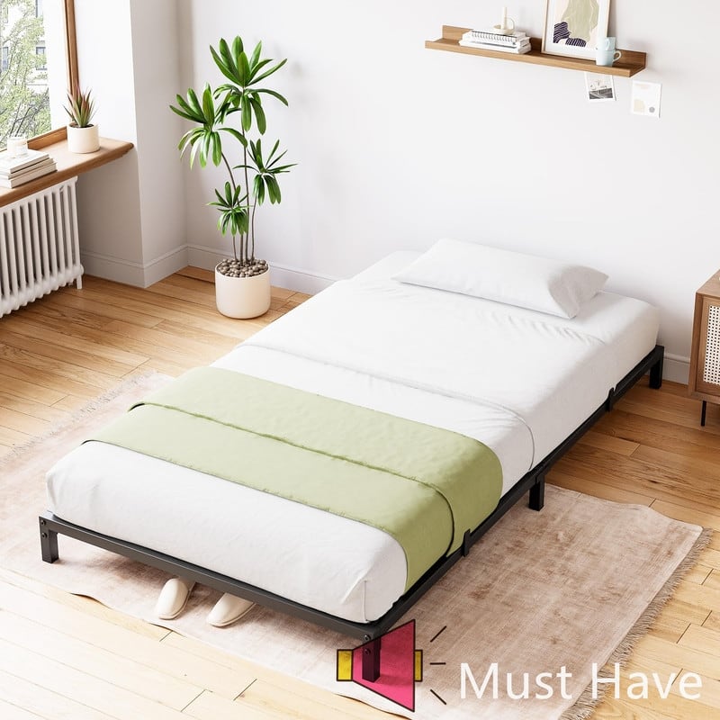 Heavy Duty Metal Platform Bed Frame, No Box Spring Needed