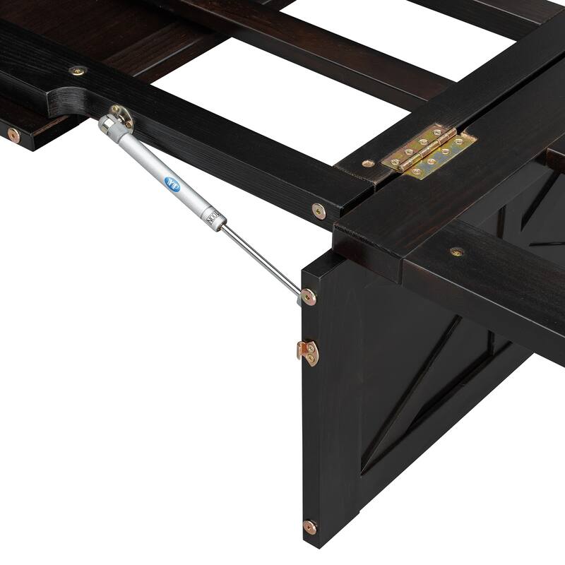 Space-Saving Queen Murphy Bed with USB, Outlets, and Storage Drawers