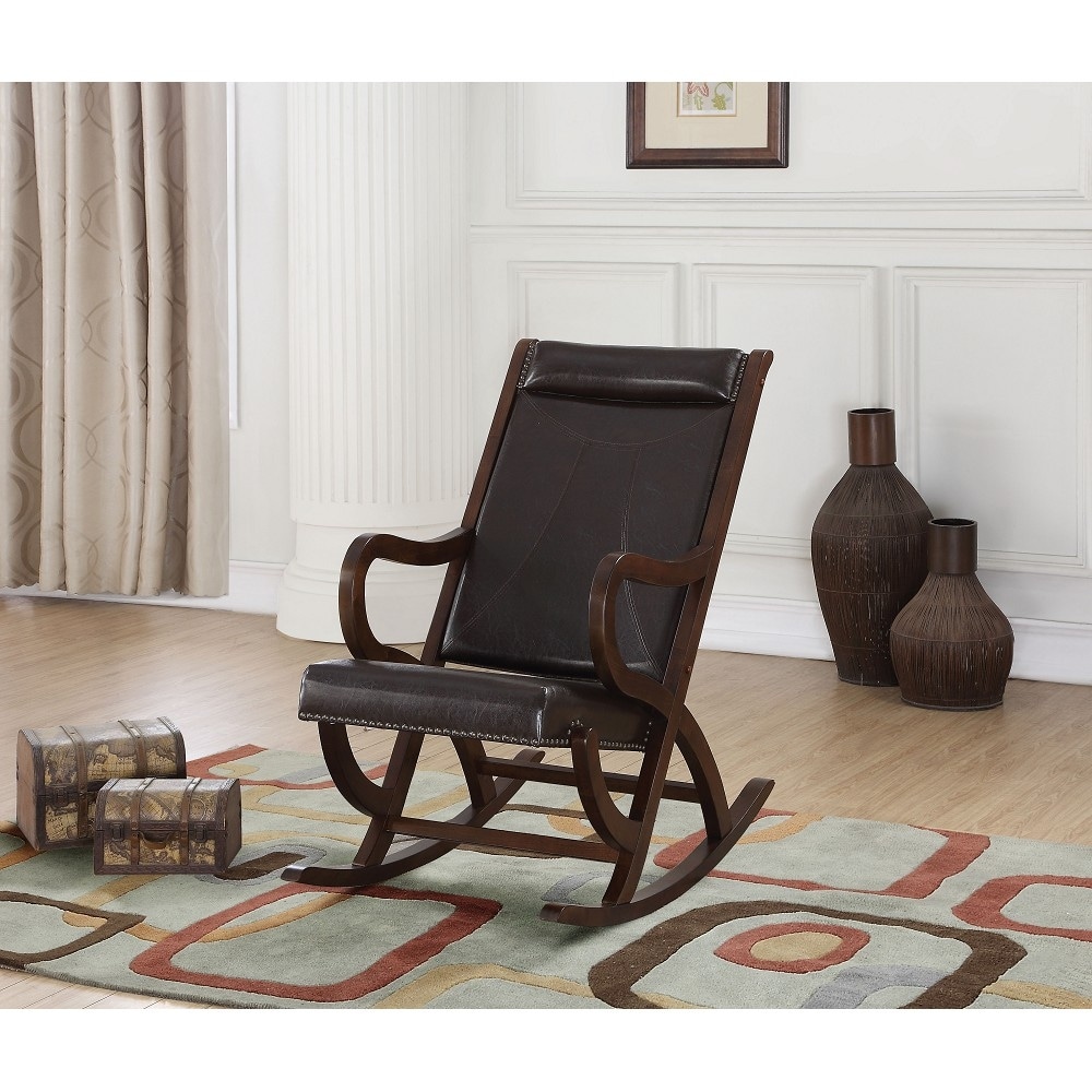 Traditional upholstered 2025 rocking chair