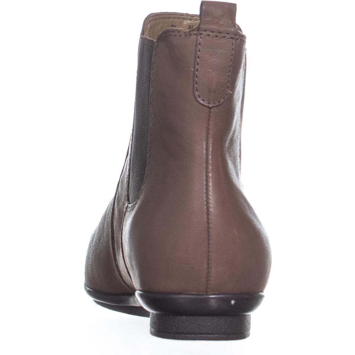 taupe flat ankle boots